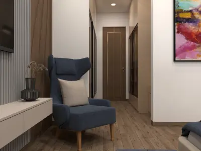 Master Bedroom Interior Scene 3D model