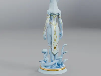 alien statue 3D model