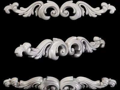 Classic carved 103 3D model