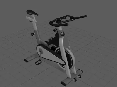 Exercise Cycle Low-poly 3D model