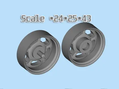 Rims and Tires ready to print STL File 3D printing wheel 3D print model