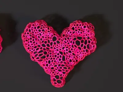 Heart decoration 3D print model