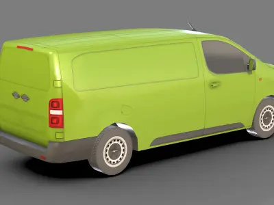 Low-poly Opel Vivaro Cargo 3D Model Low-poly 3D model