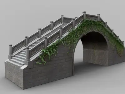 Bridge stone 3D model