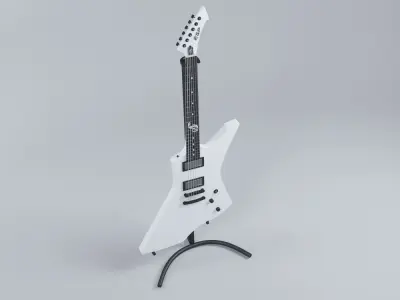 3d model of guitar ESP Snakebyte James Hetfield 3D model