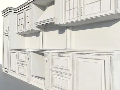 Classic style kitchen Free 3D model