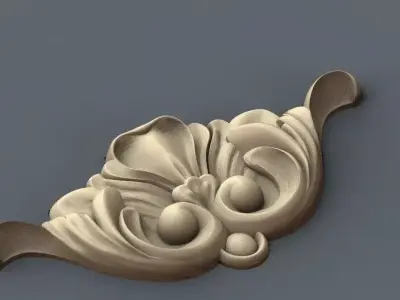 Decor 7 ornate ornament 3D print model