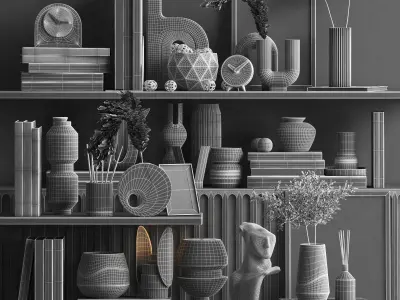 Decorative set 03 3D model get