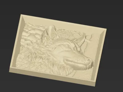 Wolf Head A10 3D print model