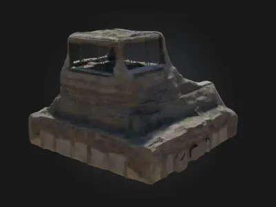 Camouflage Fortress  Concealed Stronghold for Tactical Mastery 3D model