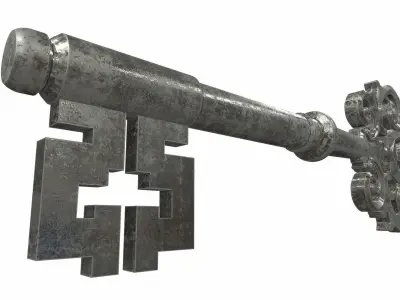 Ornamental key 3 3D model