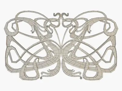 CNC DECOR art nouveau 3D model