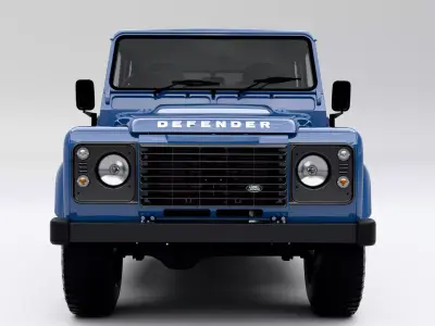 Land Rover Defender 110 Double Cab Pick Up Low-poly 3D model