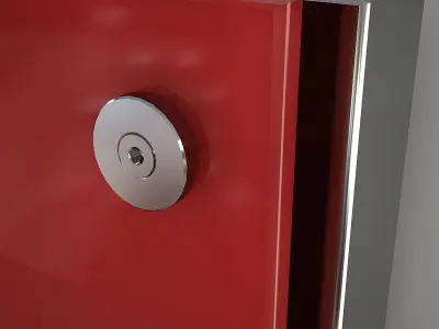 Bathroom Radiator Scirocco Dress Red Low-poly 3D model