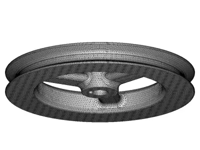 Cast Iron Pulley 3D print model