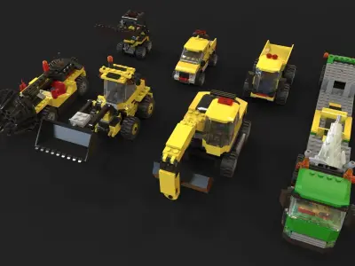 Lego Pack Truck 3D model