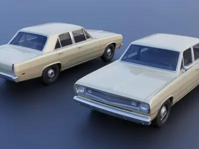 Plymouth Valiant 4 Door 1970 3D print model