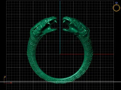 Snake Women Ring STL Womens Ring 3d models 3D print model 3D print model