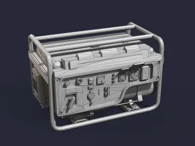 Generator Low-poly 3D model