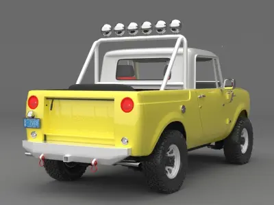 1967 International Harvester Scout 800 Pickup Custom 3D model