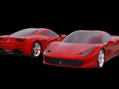 Ferrari 458 Italia  3D print model 3D print model