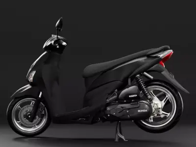 Honda Beat Pop Scooter - Low Poly Game Ready Low-poly 3D model