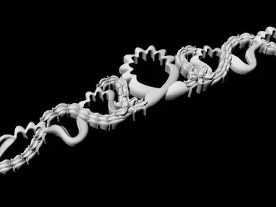 Central decor ornament for furniture 3D model 400