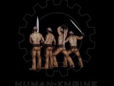 Male Scan - Victor Sword Poses Bundle 3D model