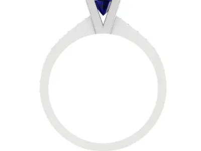 Engagement diamond ring  3D print model