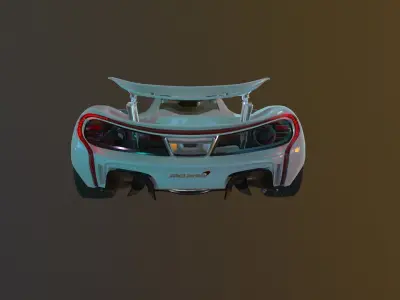 McLaren P1 GTR High poly  3D model