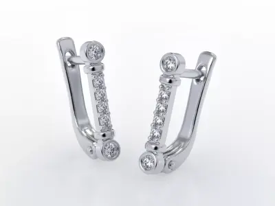 Tiffany Earrings 3D print model