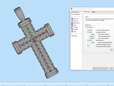 rope cross model 694 3D print model