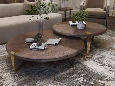 Wooden center table  3D model
