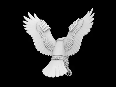 Armored Fantasy Eagle 3D Print Model 3D print model