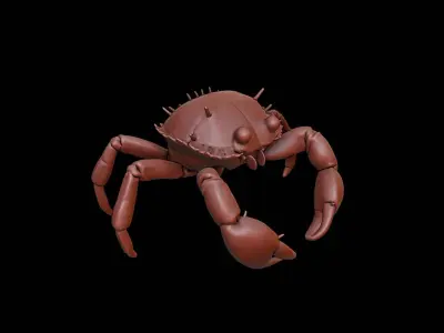 Crab Animal Sculpture 3D print model