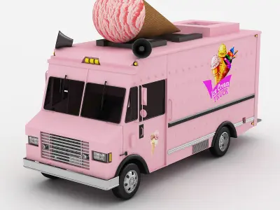Ice Cream Truck 3 3D model