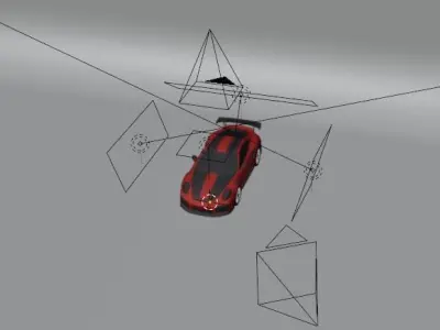 Simple Lighting Studio Scene  3D Blender File 3D model