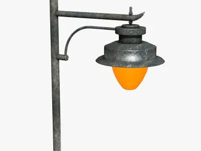 Street Lantern Low-poly 3D model