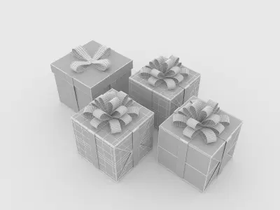 Gift Boxes 3D model