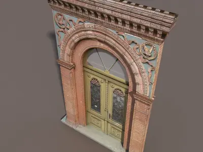 Door portal Low poly 89 3D model