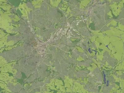 Sheffield England - city and urban 3D model