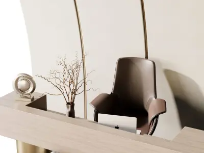 Reception Desk - office furniture 54 3D model