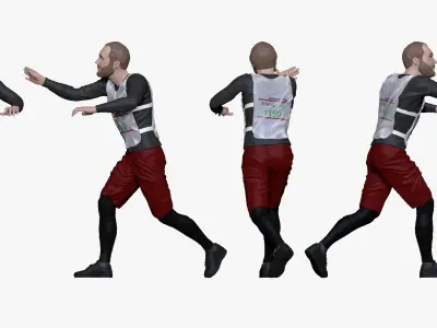 001180 bearded runner 3d print ready 3D print model