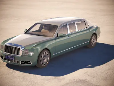 Carat Bentley Mulsanne 2018 Grand Limousine 3D model