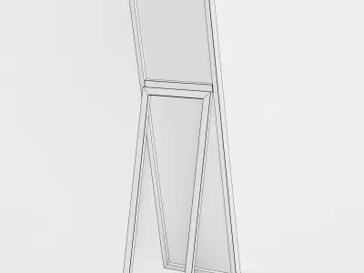 Floor Mirror Low-poly 3D model