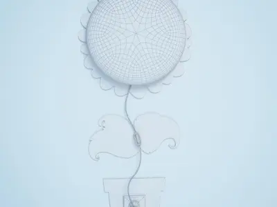 DIY Sunflower Decorative Light Lamp 3D model