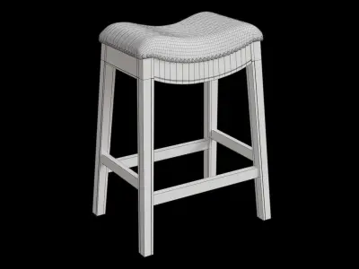New Ridge Home Saddle Style Counter Stool 3D model