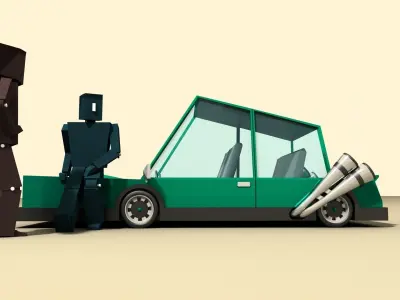 CARS and CHARACTERS 3D Model Pack