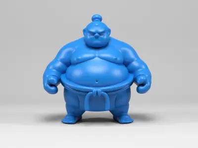 Sumo wrestler figure 3D print model