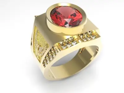 Random 101 Ring men best 2 3D print model